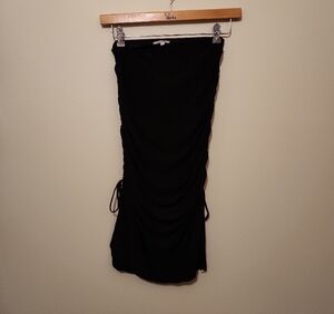 Black Ruched Skirt